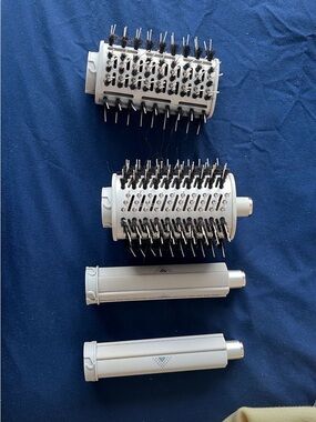 White Hair Styling Brush Barrel Set - Compatible Hair Accessories